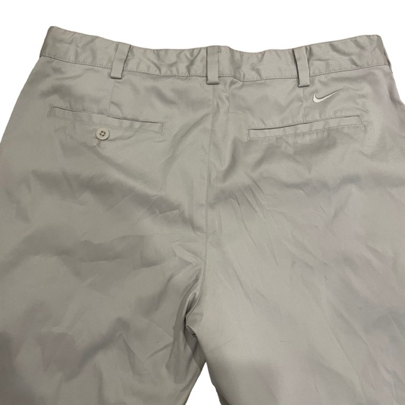 Mens 34x30 Nike Hybrid Woven Flex Golf Pants Chino Light Bone Flat Front - Picture 7 of 9